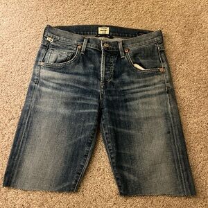 Citizens Of Humanity Dark Blue Jean Shorts